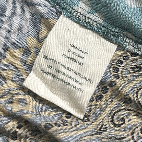 Anthropologie Tiny Boho Scarf Patchwork Womens Sleeveless Dress Size XSmall - Picture 12 of 13